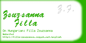 zsuzsanna filla business card